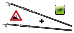 Giants Fishing Prút Deluxe Tele Carp 3,9 m 3 lb 1+1