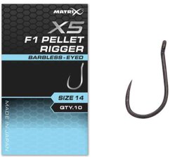Matrix X5 - F1 Pellet Rigger Hooks Barbless