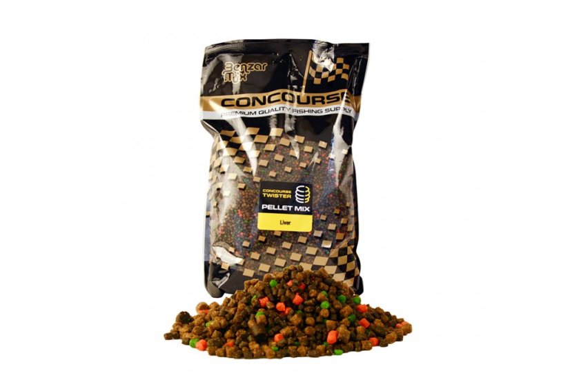 BENZÁR MIX CONCOURSE TWISTER PELLET MIX 800G - Ízesítés: Marcipán - Fokhagyma
