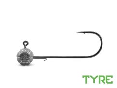 Grub-tartóval ellátott Delphin TYRE jigfej / 5 db 80gr