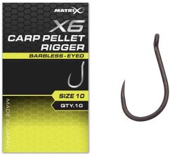 Matrix X6 - Carp Pellet Rigger Hooks bez protihrotu